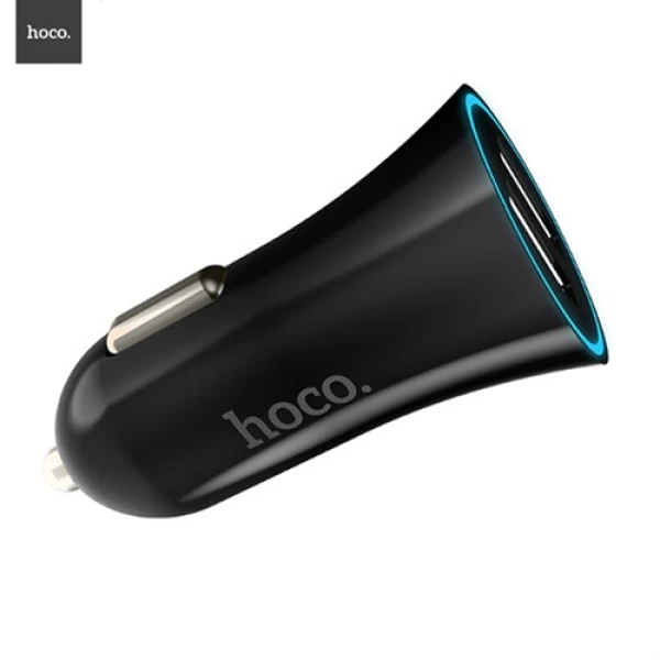 شارژر فندکی 2 پورت 2.4 میلی آمپر هوکو Hoco UC204 Car Charger