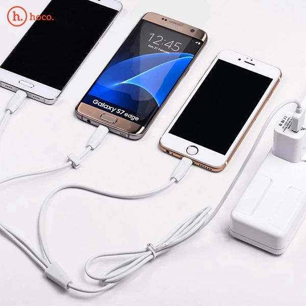 کابل شارژ و انتقال اطلاعات سه سر هوکو Hoco X1 Rapid Charging Cable