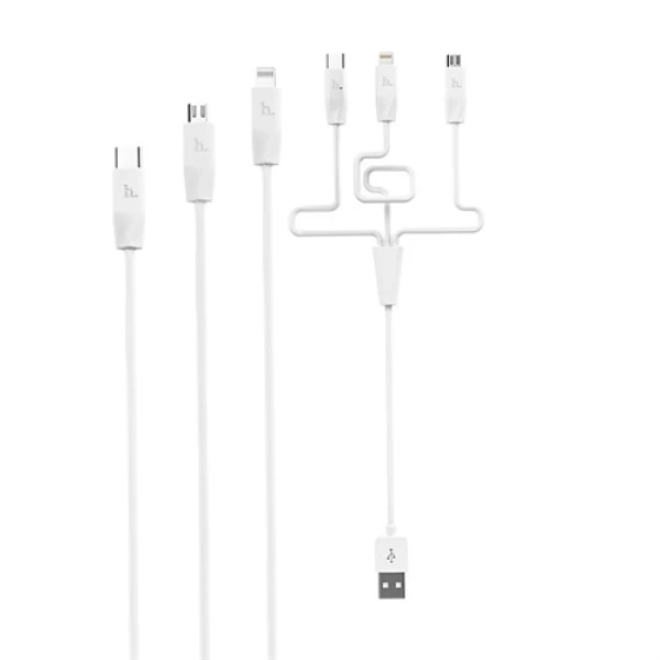 کابل شارژ و انتقال اطلاعات سه سر هوکو Hoco X1 Rapid Charging Cable
