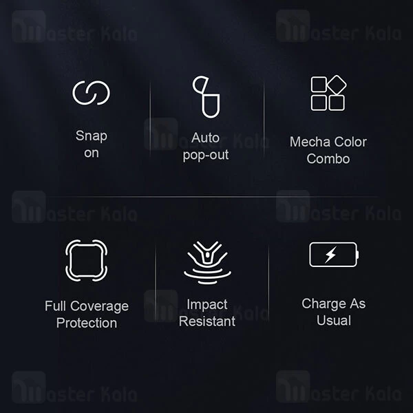 کاور محافظ ضد ضربه هندزفری Apple AirPods 1 / AirPods 2 Nillkin Bounced Protective Case