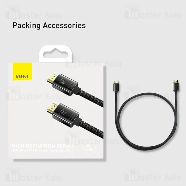 کابل HDMI بیسوس Baseus High Definition Series 8K HDMI to 8K HDMI Cable WKGQ000001 طول 1 متر