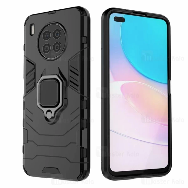 قاب ضد ضربه Huawei Nova 8i Black Panther KEYSION Shockproof Armor Ring Holder Case