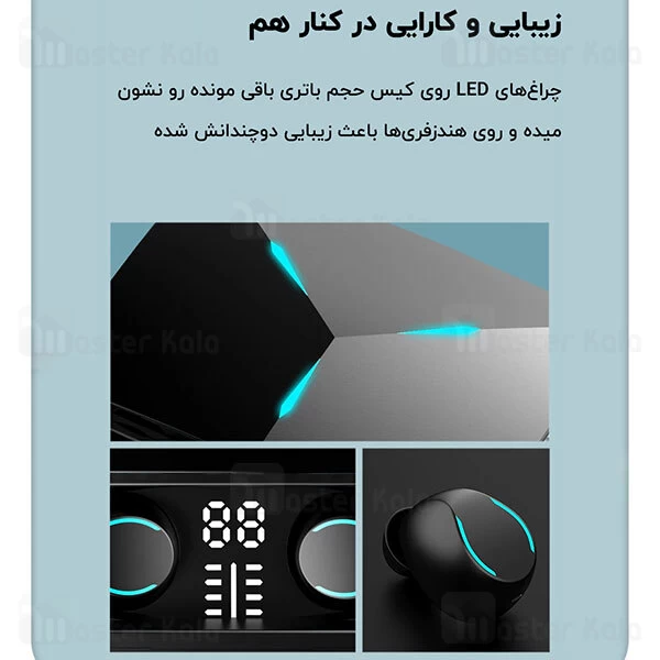 هندزفری بلوتوث Lenovo TG01 Pixart Wireless Bluetooth Gaming Earbuds