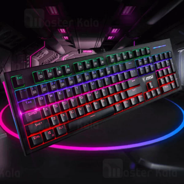 کیبورد سیمی گیمینگ ام اس آی MSI Vigor GK50 Z Gaming Mechanical Keyboard RGB