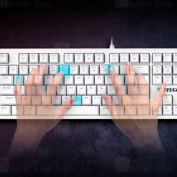 کیبورد سیمی گیمینگ ام اس آی MSI Vigor GK50 Z Gaming Mechanical Keyboard RGB