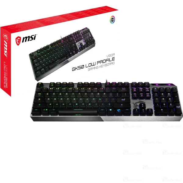 کیبورد سیمی گیمینگ ام اس آی MSI Vigor GK50 Z Gaming Mechanical Keyboard RGB