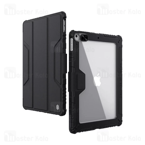کاور چرمی هوشمند نیلکین آیپد Apple iPad 10.2 2021 / 2020 / 2019 Nillkin Bumper Leather Case Pro
