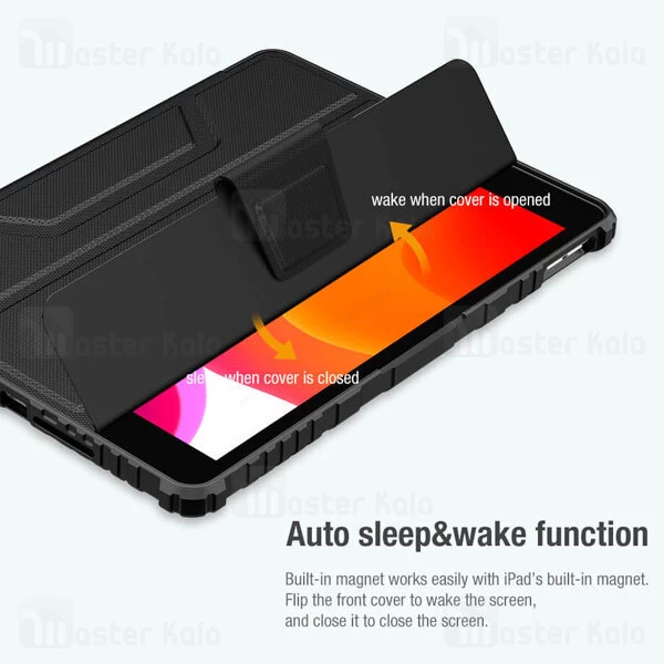 کاور چرمی هوشمند نیلکین آیپد Apple iPad 10.2 2021 / 2020 / 2019 Nillkin Bumper Leather Case Pro