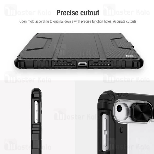 کاور چرمی هوشمند نیلکین آیپد Apple iPad 10.2 2021 / 2020 / 2019 Nillkin Bumper Leather Case Pro