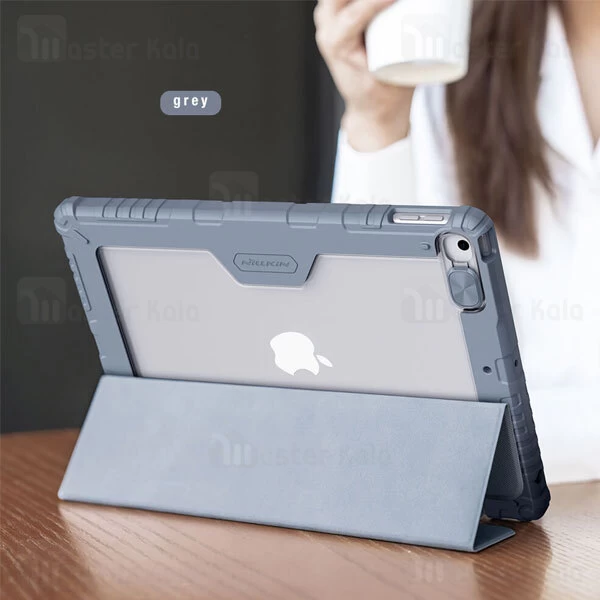 کاور چرمی هوشمند نیلکین آیپد Apple iPad 10.2 2021 / 2020 / 2019 Nillkin Bumper Leather Case Pro