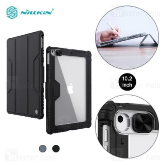 کاور چرمی هوشمند نیلکین آیپد Apple iPad 10.2 2021 / 2020 / 2019 Nillkin Bumper Leather Case Pro