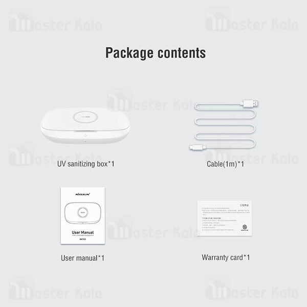 دستگاه ضد عفونی کننده یو وی و شارژر وایرلس Nillkin FlashPure Pro NKT03 UV Sanitizing Box