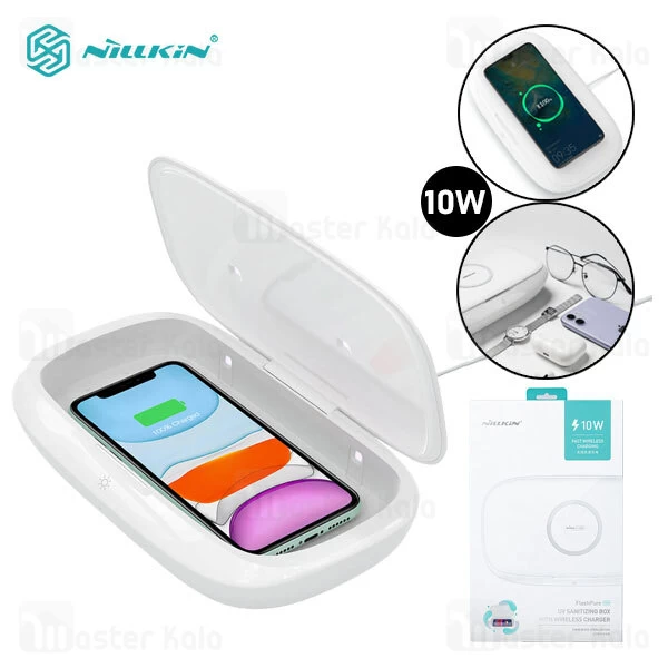 دستگاه ضد عفونی کننده یو وی و شارژر وایرلس Nillkin FlashPure Pro NKT03 UV Sanitizing Box