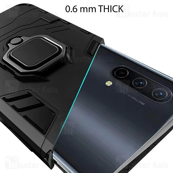 قاب ضد ضربه OnePlus Nord CE 5G Black Panther KEYSION Shockproof Armor Ring Holder Case