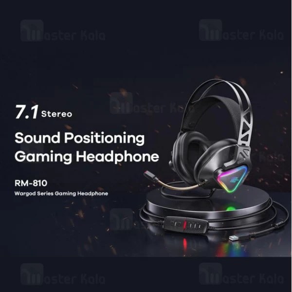 هدفون سیمی گیمینگ Remax RM-810 WarGod Usb RGB Gaming Headphone