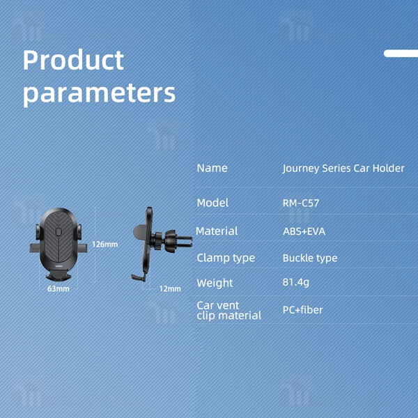 هولدر دریچه کولری REMAX RM-C57 JOURNEY CAR HOLDER