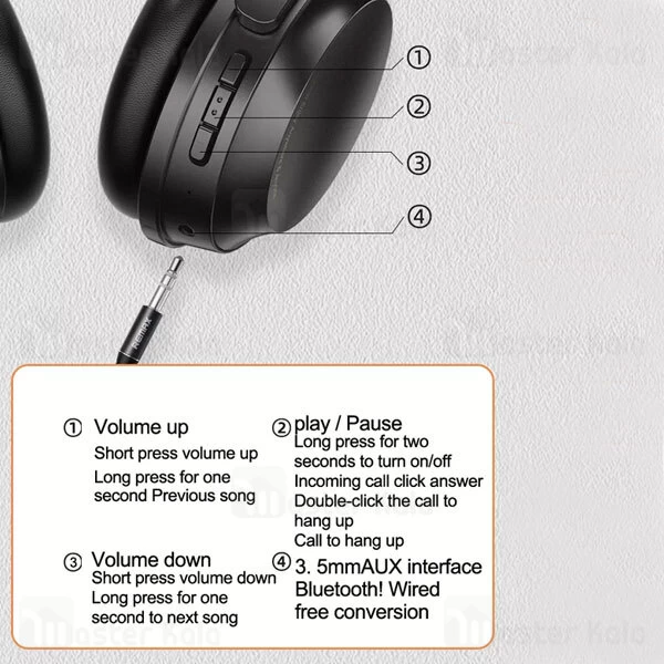 هدفون بلوتوث ریمکس Remax RB-800HB Wireless ANC Headphone