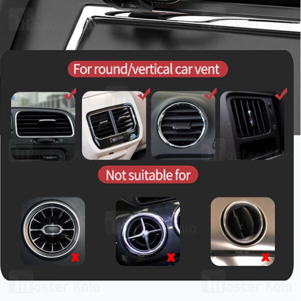 هولدر دریچه کولری REMAX RM-C52 GRAVITY CAR HOLDER