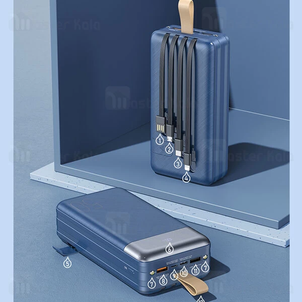 پاوربانک همراه با کابل متصل Remax RPP-200 Hunergy 50000mAh 22.5W Power Bank