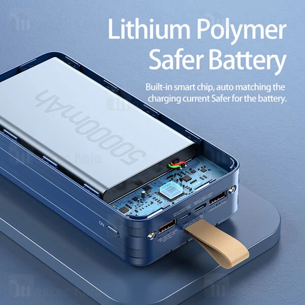 پاوربانک همراه با کابل متصل Remax RPP-200 Hunergy 50000mAh 22.5W Power Bank