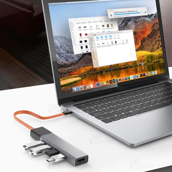 هاب 5 پورت شیائومی Xiaomi MIIIW 5 In 1 USB-C Hub MWCMA02
