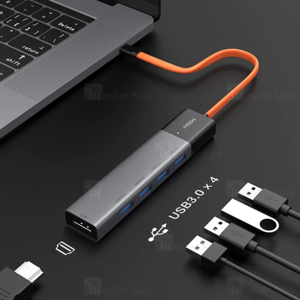 هاب 5 پورت شیائومی Xiaomi MIIIW 5 In 1 USB-C Hub MWCMA02