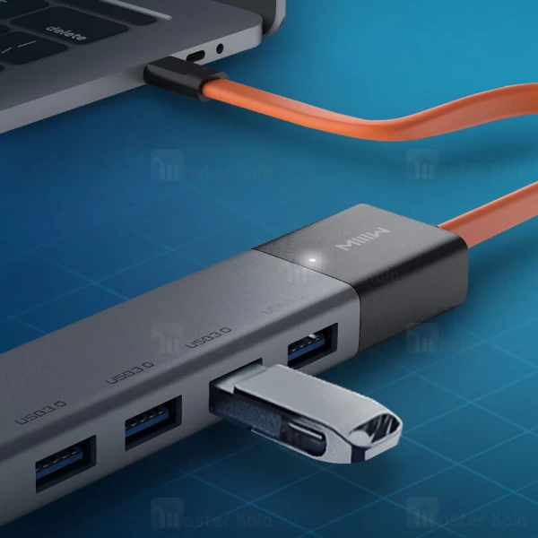 هاب 5 پورت شیائومی Xiaomi MIIIW 5 In 1 USB-C Hub MWCMA02