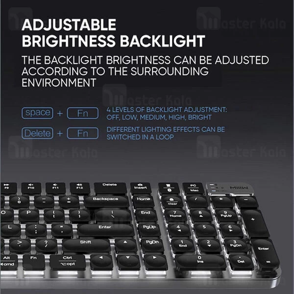 کیبورد گیمینگ Xiaomi MIIIW Wireless Mechanical Keyboard Pro MWWMKP01