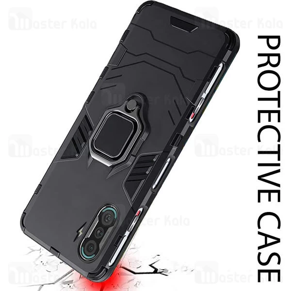 قاب ضد ضربه Xiaomi Poco F3 GT Black Panther KEYSION Shockproof Armor Ring Holder Case