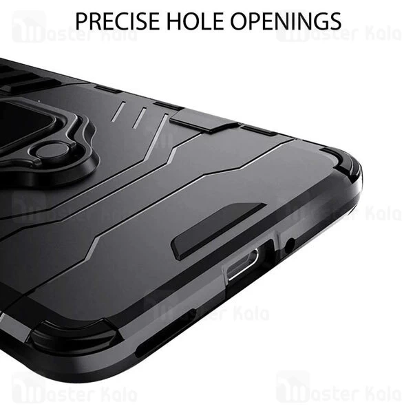قاب ضد ضربه Xiaomi Poco F3 GT Black Panther KEYSION Shockproof Armor Ring Holder Case