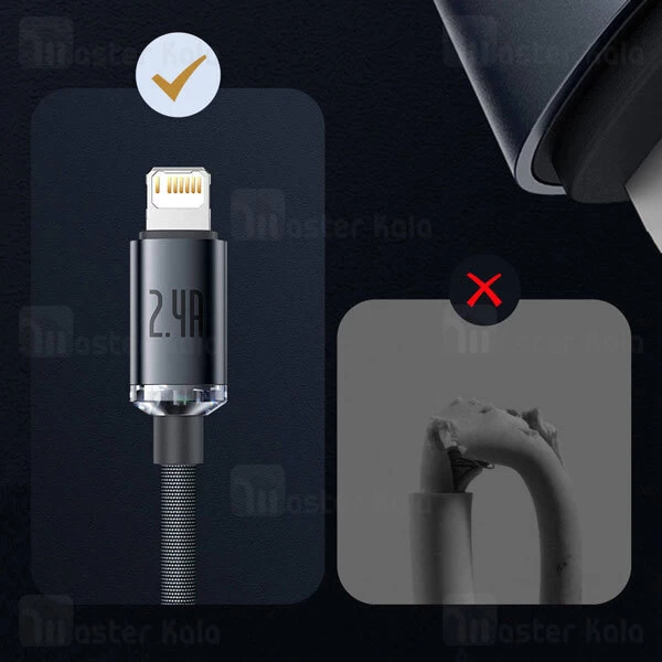 کابل لایتنینگ بیسوس Baseus Crystal Shine Series CAJY000001 Lightning 2.4A