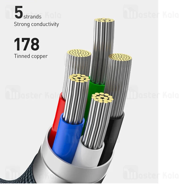 کابل لایتنینگ بیسوس Baseus Crystal Shine Series CAJY000101 Lightning 2.4A