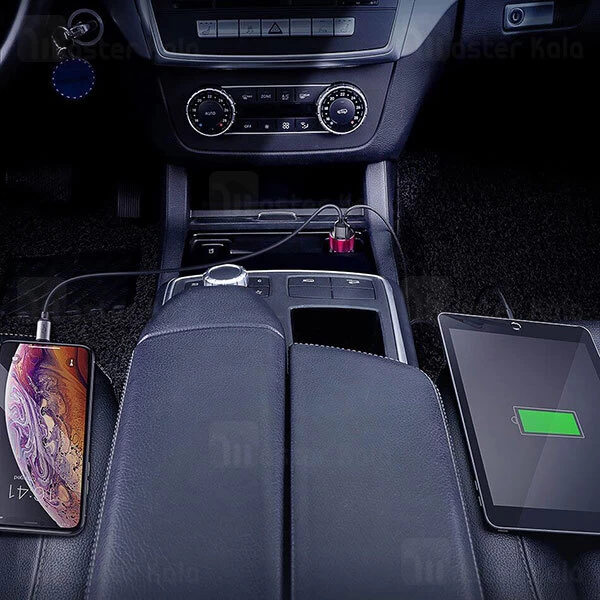 شارژر فندکی Baseus Magic Digital Display Dual QC Quick Car Charger CCMLC20A-01 45W