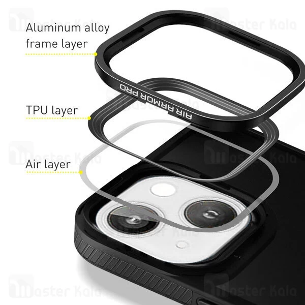 قاب محافظ بیسوس آیفون Apple iPhone 13 Baseus Air Armor Crystal Phone Case ARJT000001