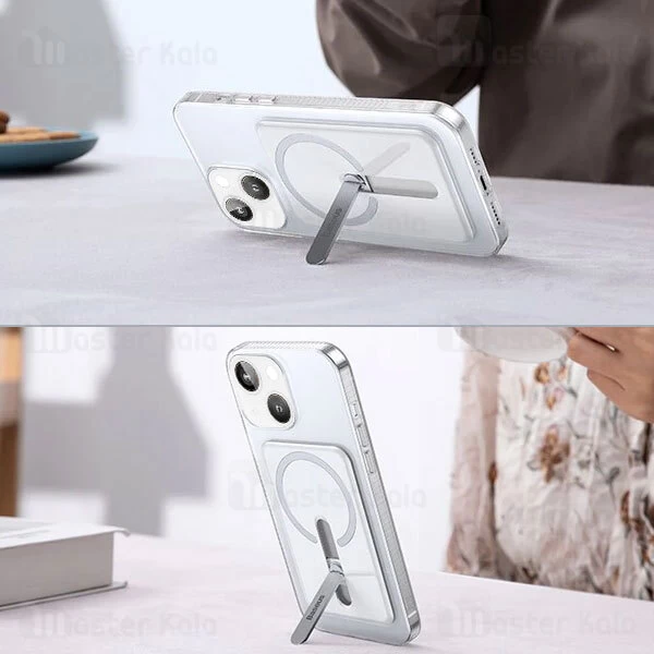 قاب محافظ مگنتی بیسوس آیفون Apple iPhone 13 Baseus Magnetic Phone Case ARCX000002 استند دار