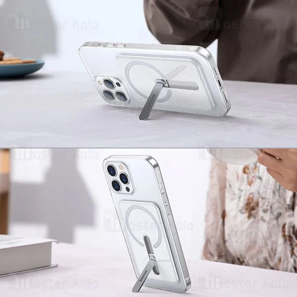 قاب محافظ مگنتی بیسوس آیفون Apple iPhone 13 Pro Baseus Magnetic Phone Case ARCX000102 استند دار