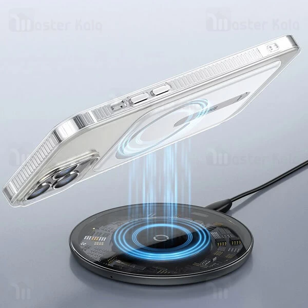 قاب محافظ مگنتی بیسوس آیفون Apple iPhone 13 Pro Baseus Magnetic Phone Case ARCX000102 استند دار