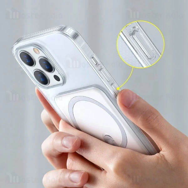 قاب محافظ مگنتی بیسوس آیفون Apple iPhone 13 Pro Max Baseus Magnetic Phone Case ARCX000202 استند دار