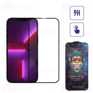 گلس تمام صفحه تمام چسب مانکی آیفون iPhone 13 Pro Max Monkey Premium Glass