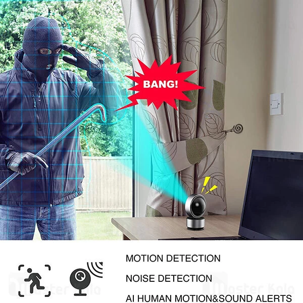 دوربین مداربسته 360 درجه Arenti Dome1 Ultra HD 3MP/2K Indoor Pan Tilt Zoom Privacy Camera