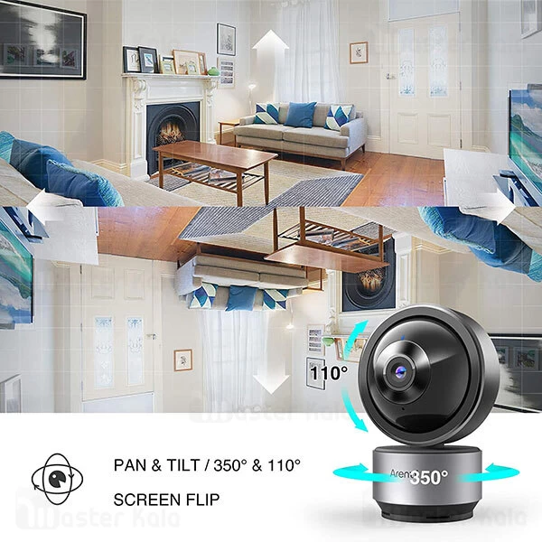 دوربین مداربسته 360 درجه Arenti Dome1 Ultra HD 3MP/2K Indoor Pan Tilt Zoom Privacy Camera