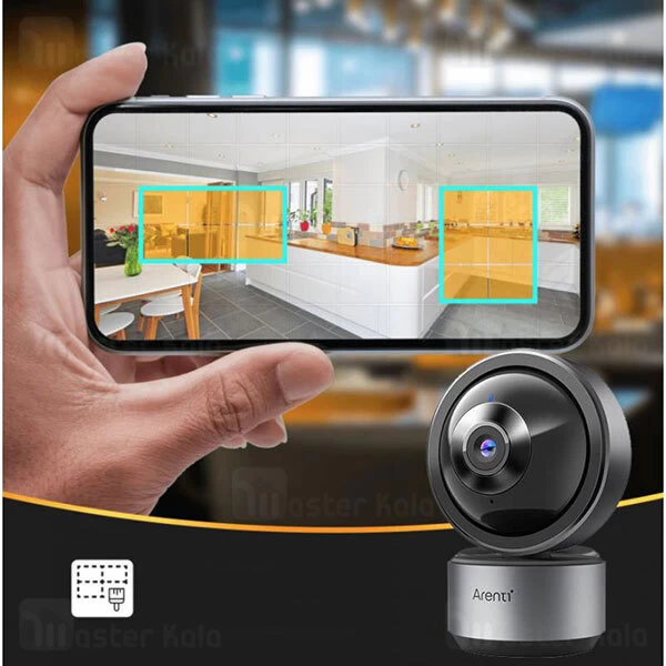 دوربین مداربسته 360 درجه Arenti Dome1 Ultra HD 3MP/2K Indoor Pan Tilt Zoom Privacy Camera