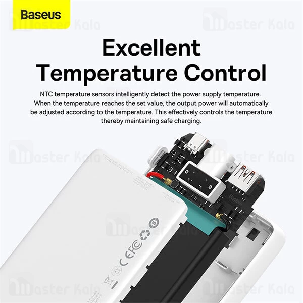 پاوربانک فست شارژ Baseus Block Digital Display Power Bank 20000mAh 20W