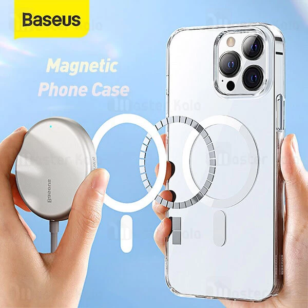 قاب مگنتی ایفون Apple iPhone 12 / 12 Pro Baseus Crystal Magnetic Case ARJT000602