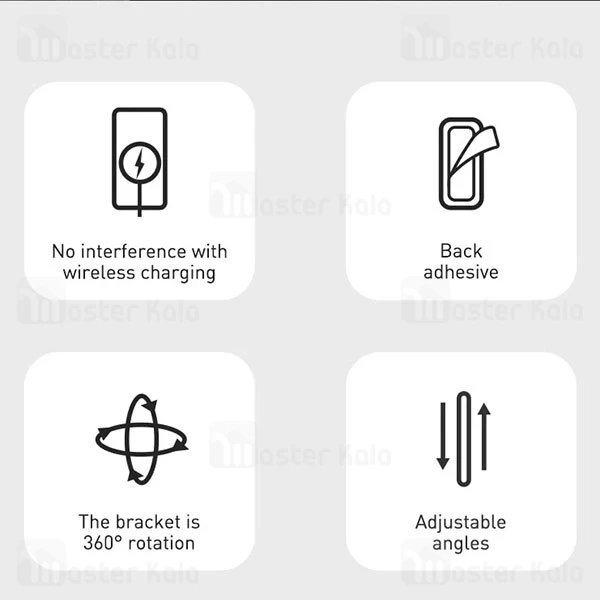 پایه نگهدارنده گوشی Baseus Foldable Rotating Bracket for Mobile Phone LUXZ000001
