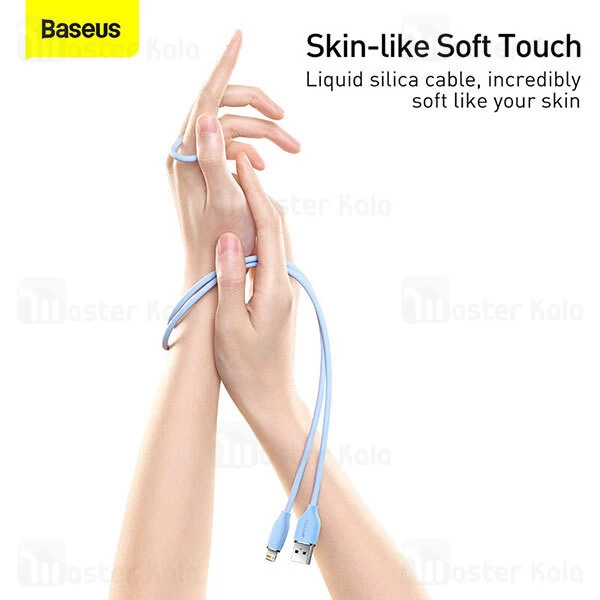کابل لایتنینگ بیسوس Baseus Jelly Liquid Silica Gel CAGD000001 Lightning 2.4A