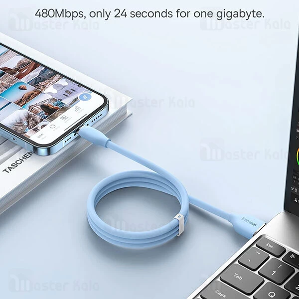 کابل لایتنینگ بیسوس Baseus Jelly Liquid Silica Gel CAGD000001 Lightning 2.4A