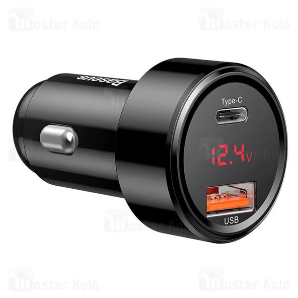 شارژر فندکی Baseus Magic Digital Display Dual U + C PPS Car Charger 45W CCMLC20C-01