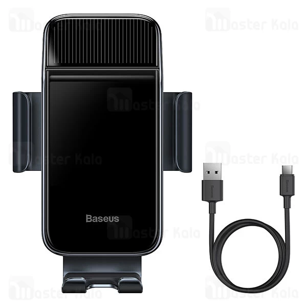 هولدر هوشمند Baseus Smart Solar Power Wireless Cycling Electric Holder SUZG010001