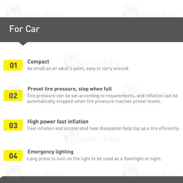 پمپ باد Baseus Super Mini Inflator Pump CRCQ000001